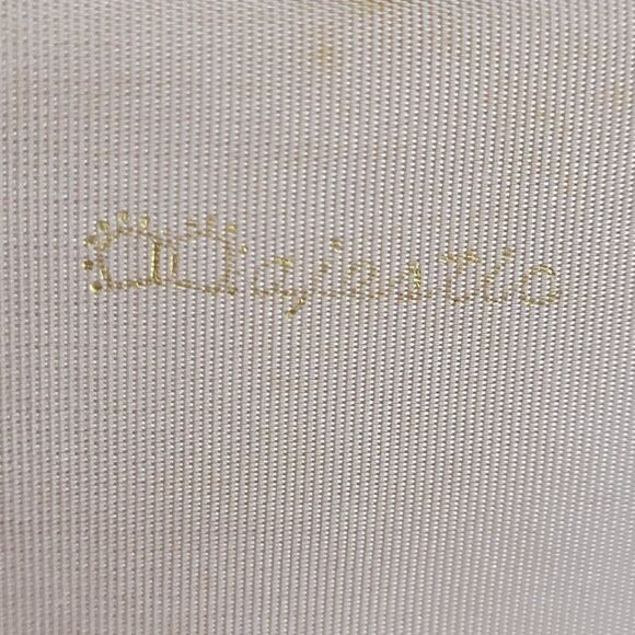 Vintage 60's Majestic Clutch Formal Metallic Gold Brocade Jacquard Pastel Floral - Picture 4 of 12